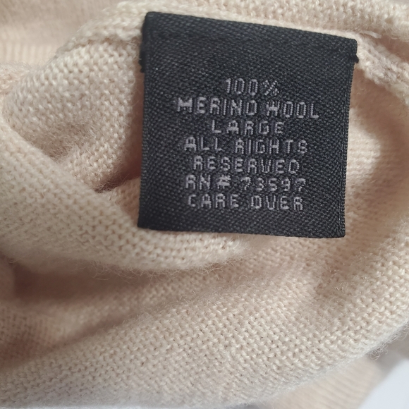 Stile Di Vita Women's 100% Merino Wool Sweater New With Tags Has SMALL FLAWS L. - Picture 9 of 12